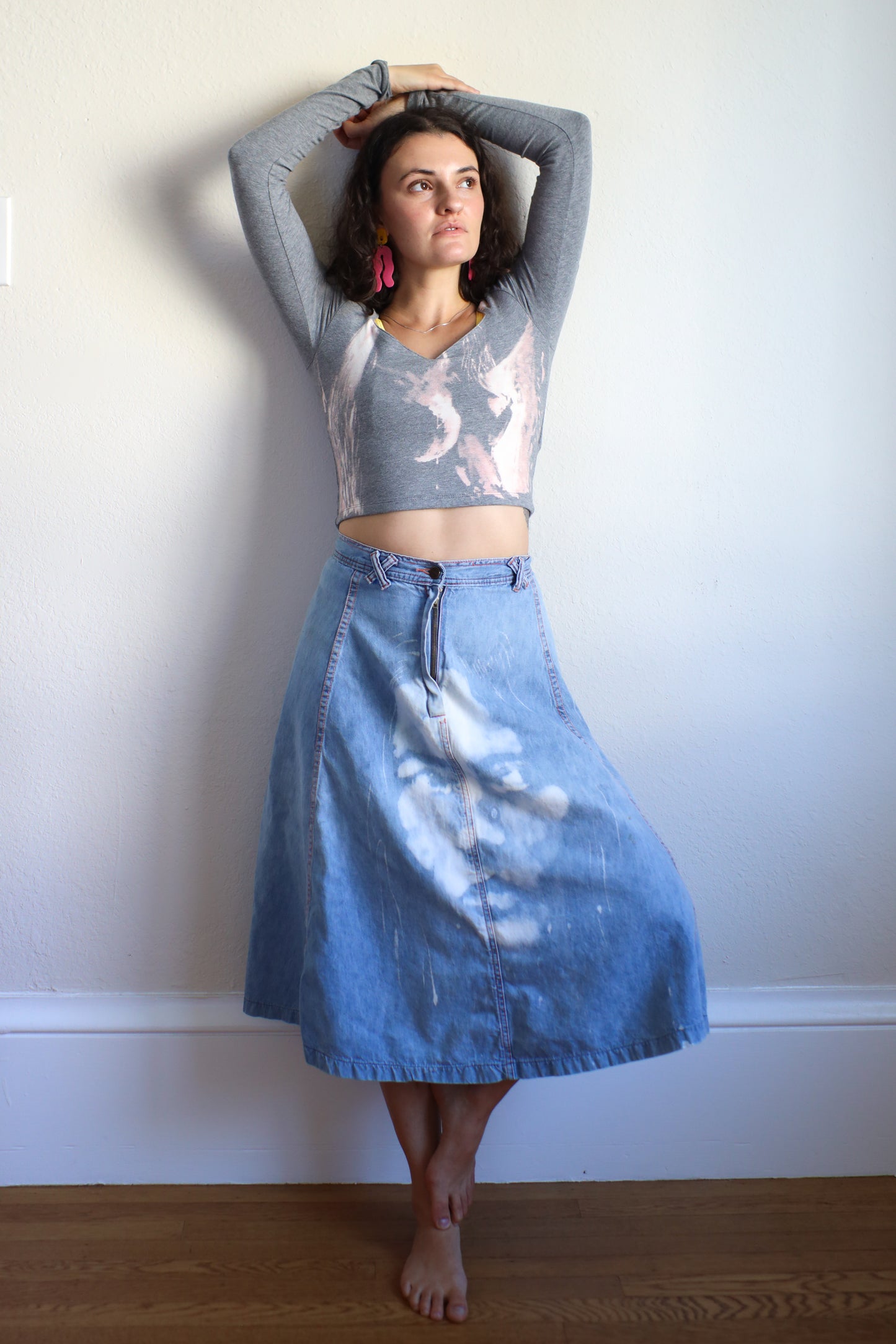 estrella fugaz upcycled crop top