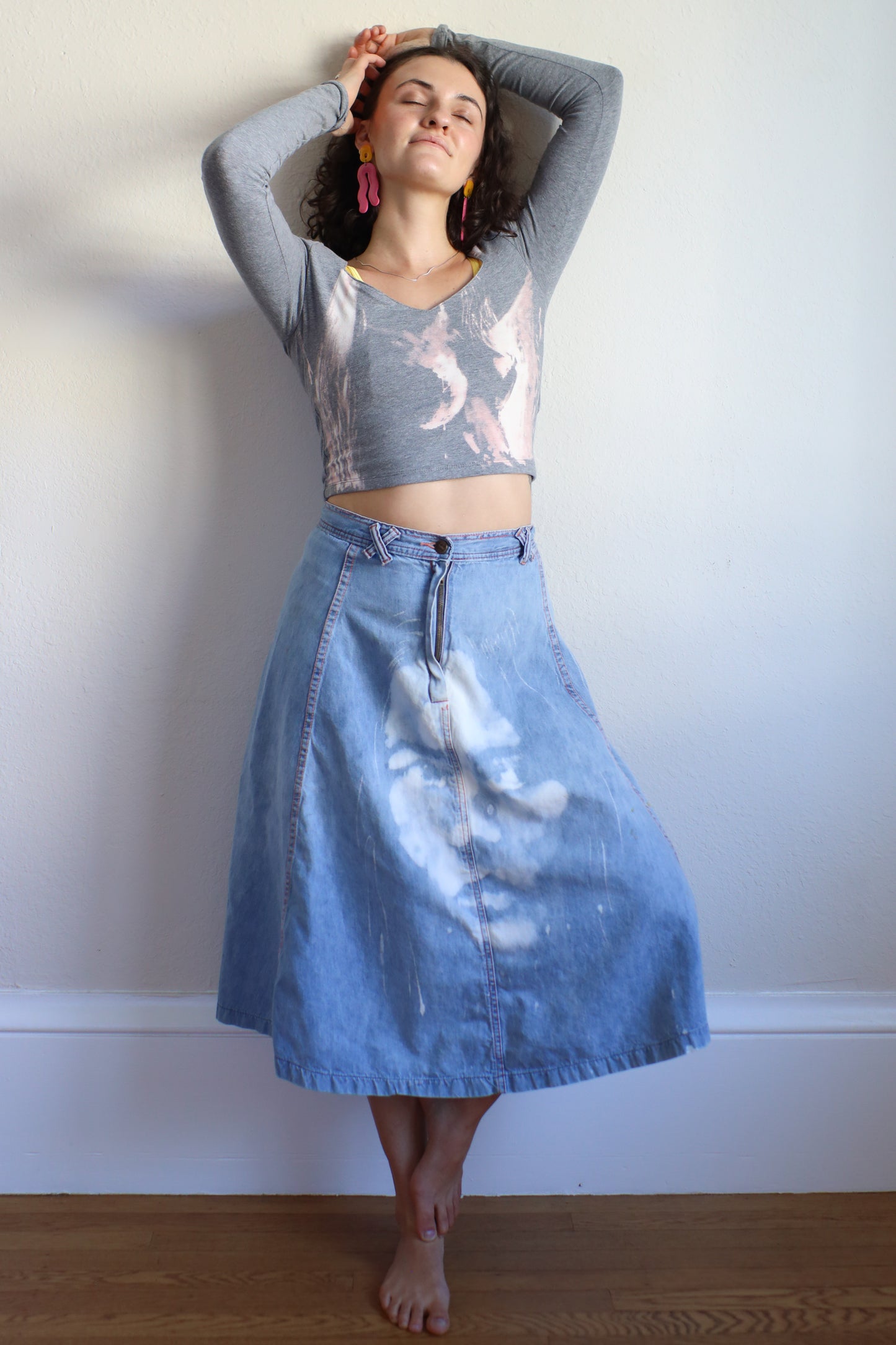 estrella fugaz upcycled crop top