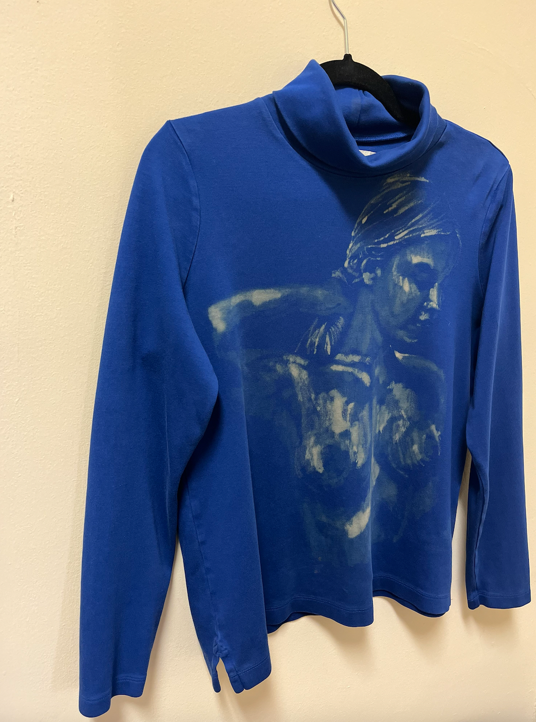 amor azul upcycled turtle neck