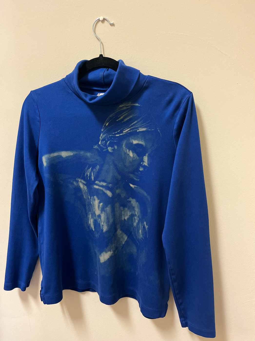amor azul upcycled turtle neck