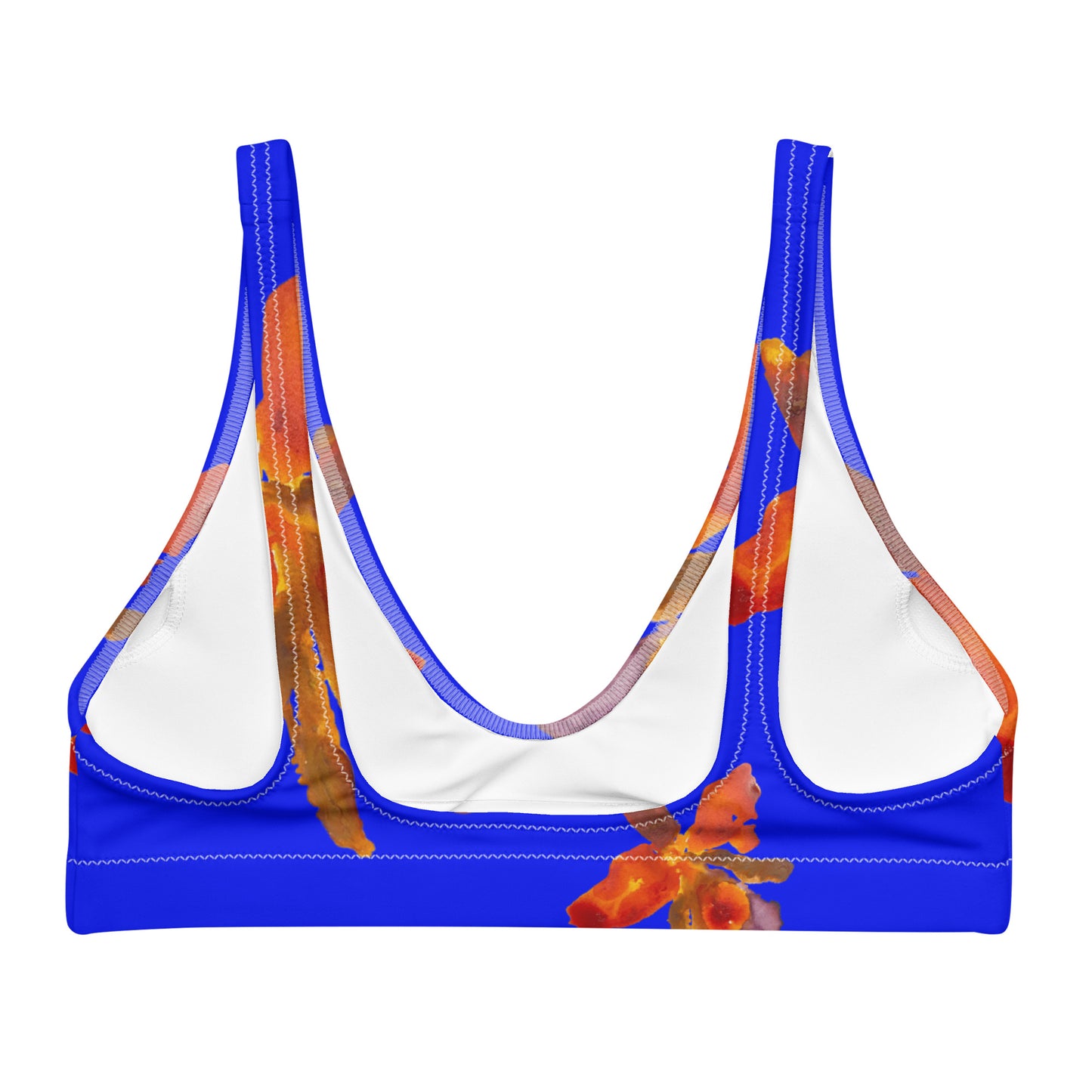 orchid - recycled padded bikini top