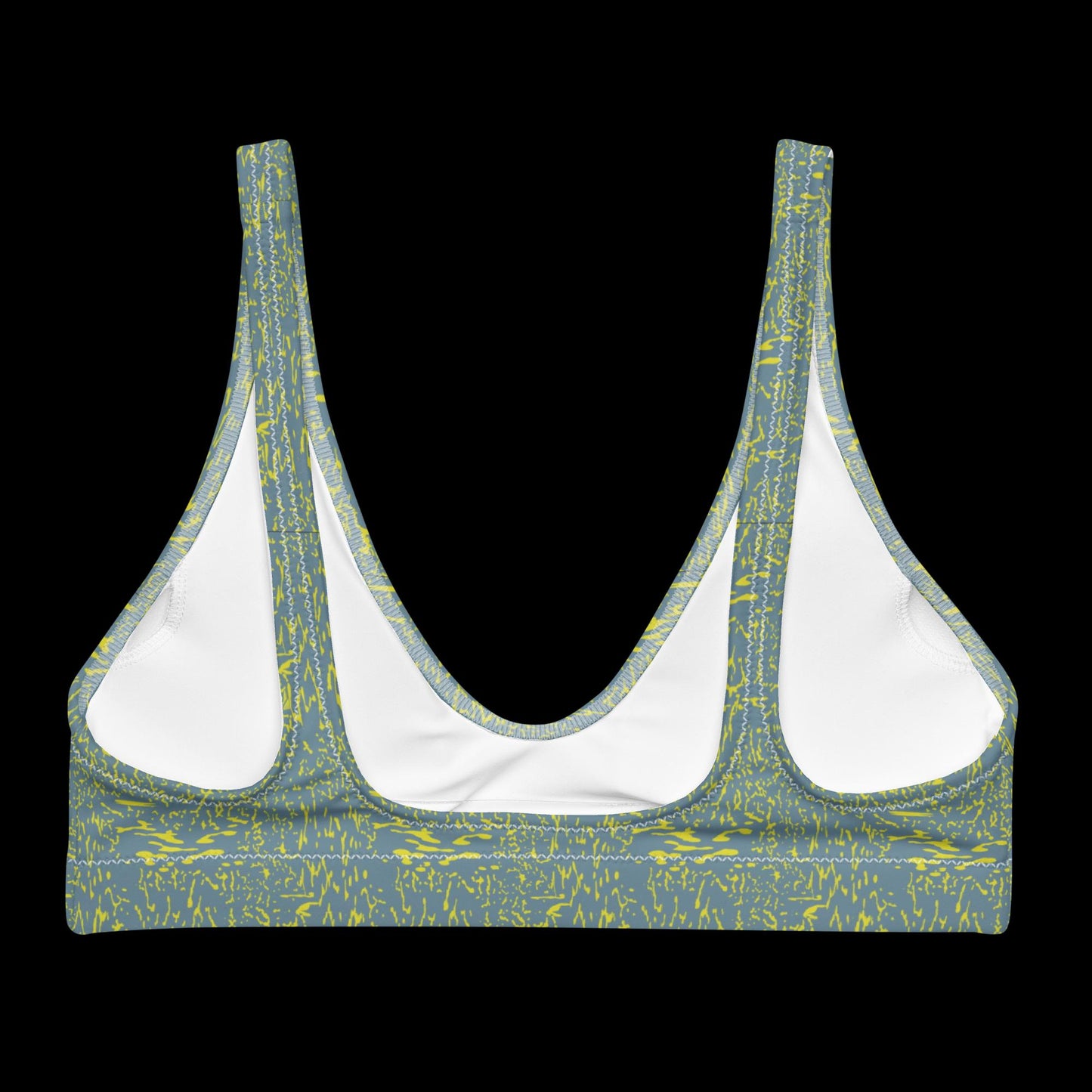 glitch - recycled padded bikini top