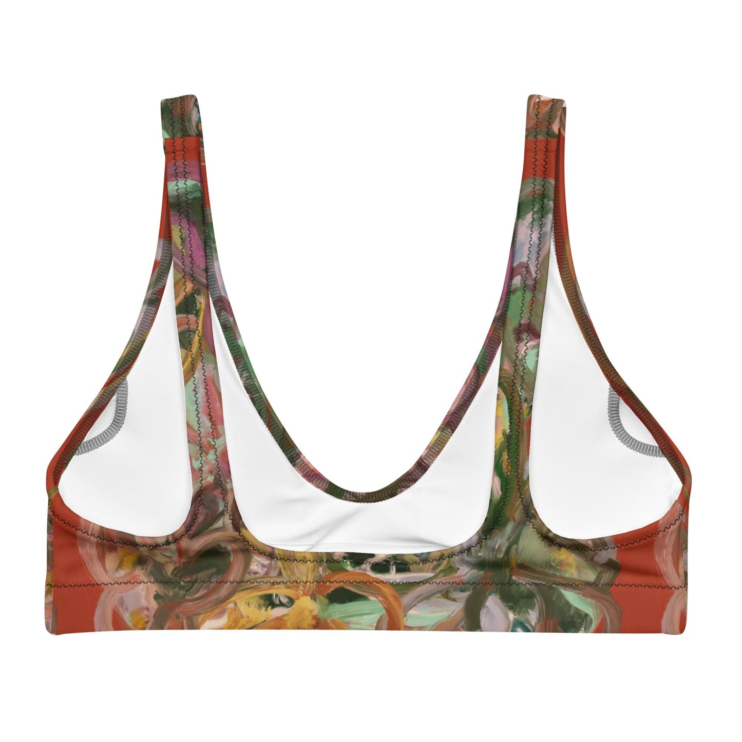 swirl - recycled bikini top