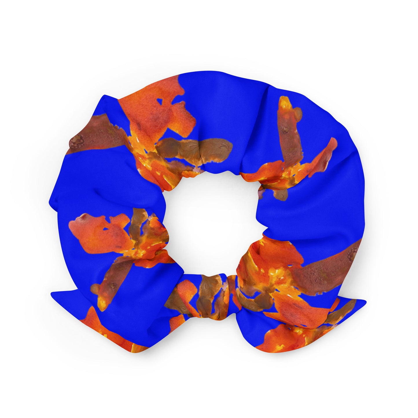 orchid - recycled scrunchie