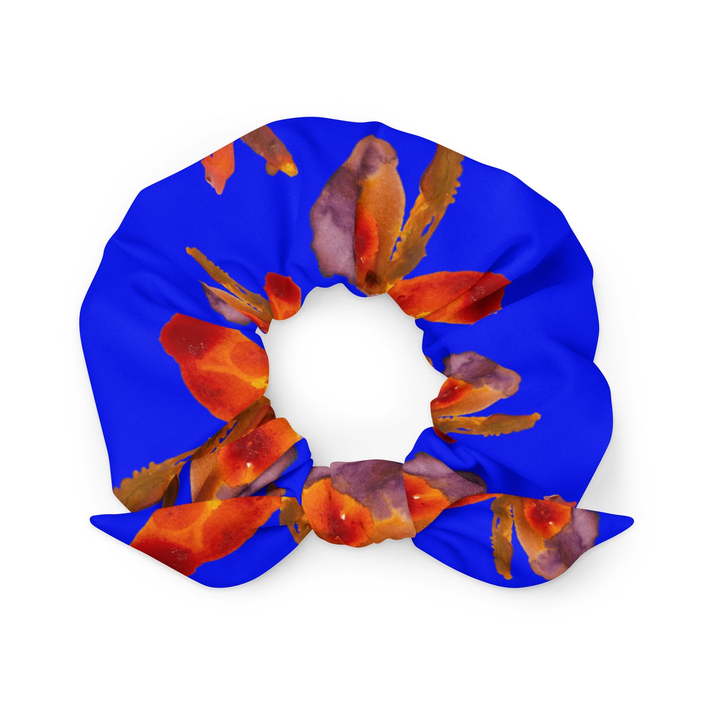 orchid - recycled scrunchie