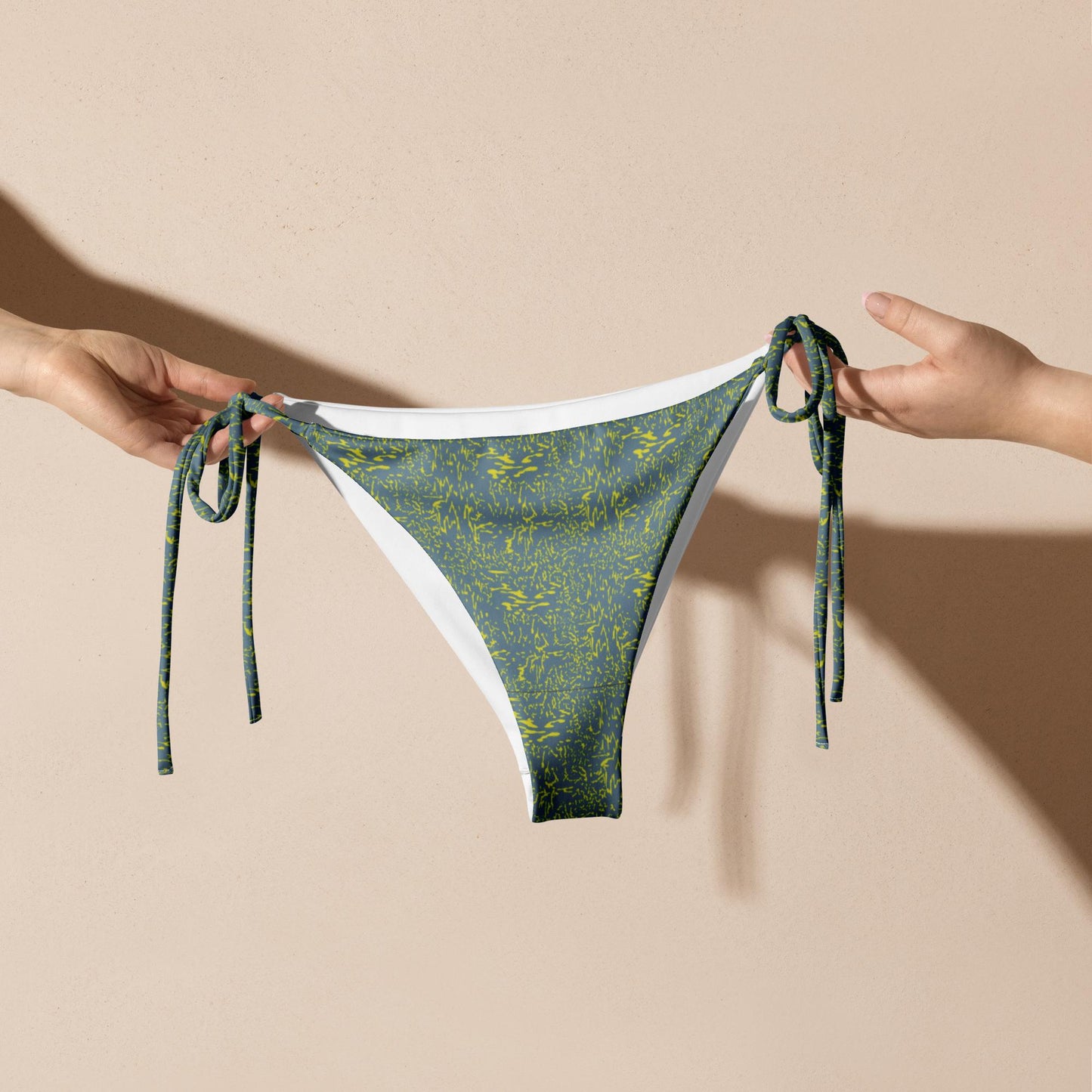 glitch - recycled string bikini bottom