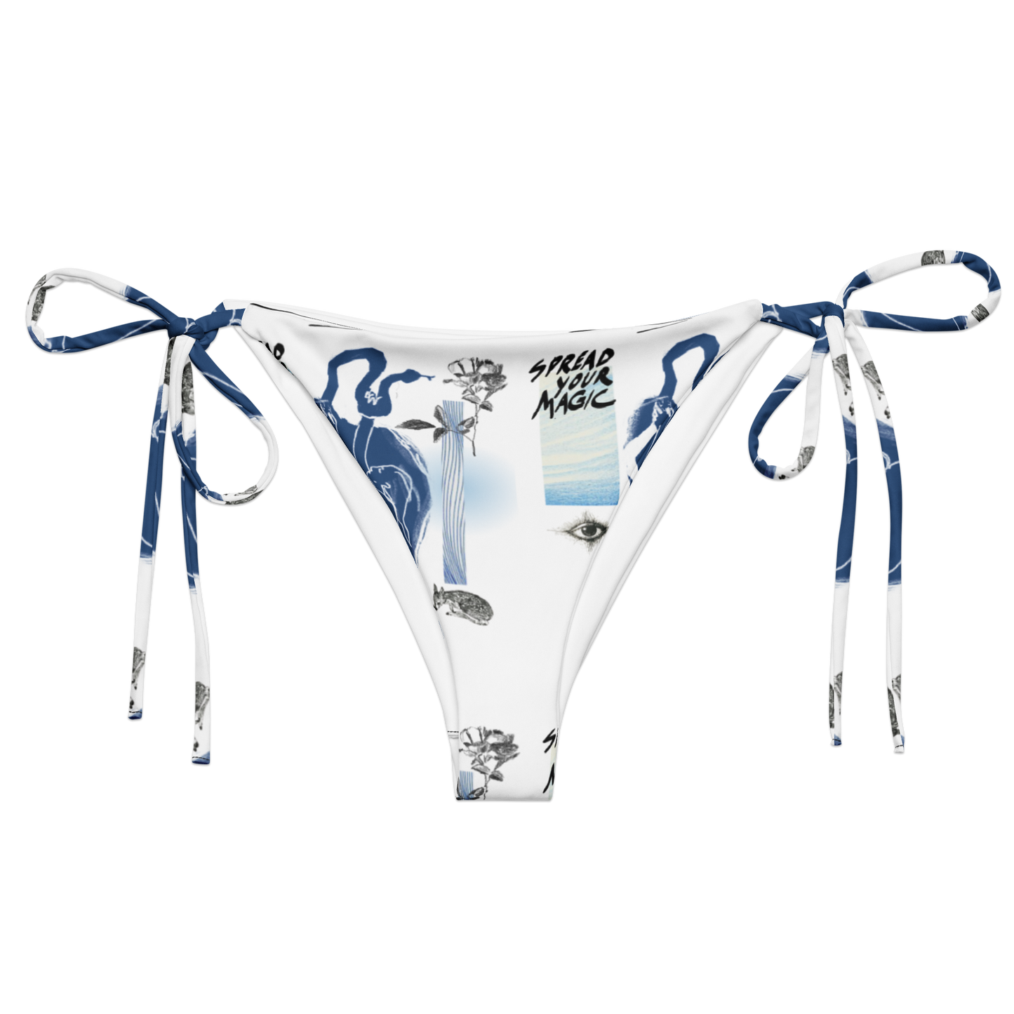 spread your magic - recycled string bikini bottom
