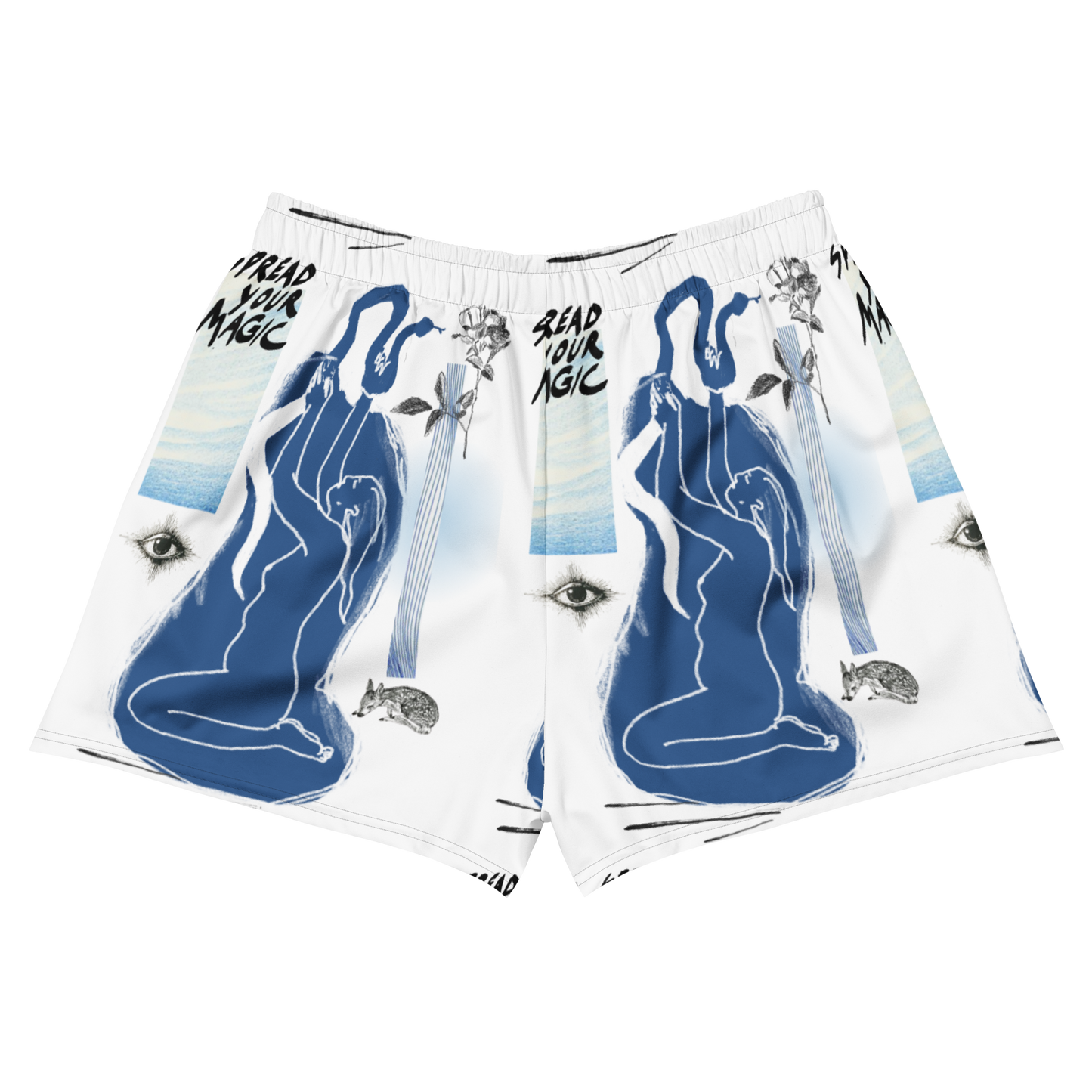 spread your magic - recycled athletic shorts
