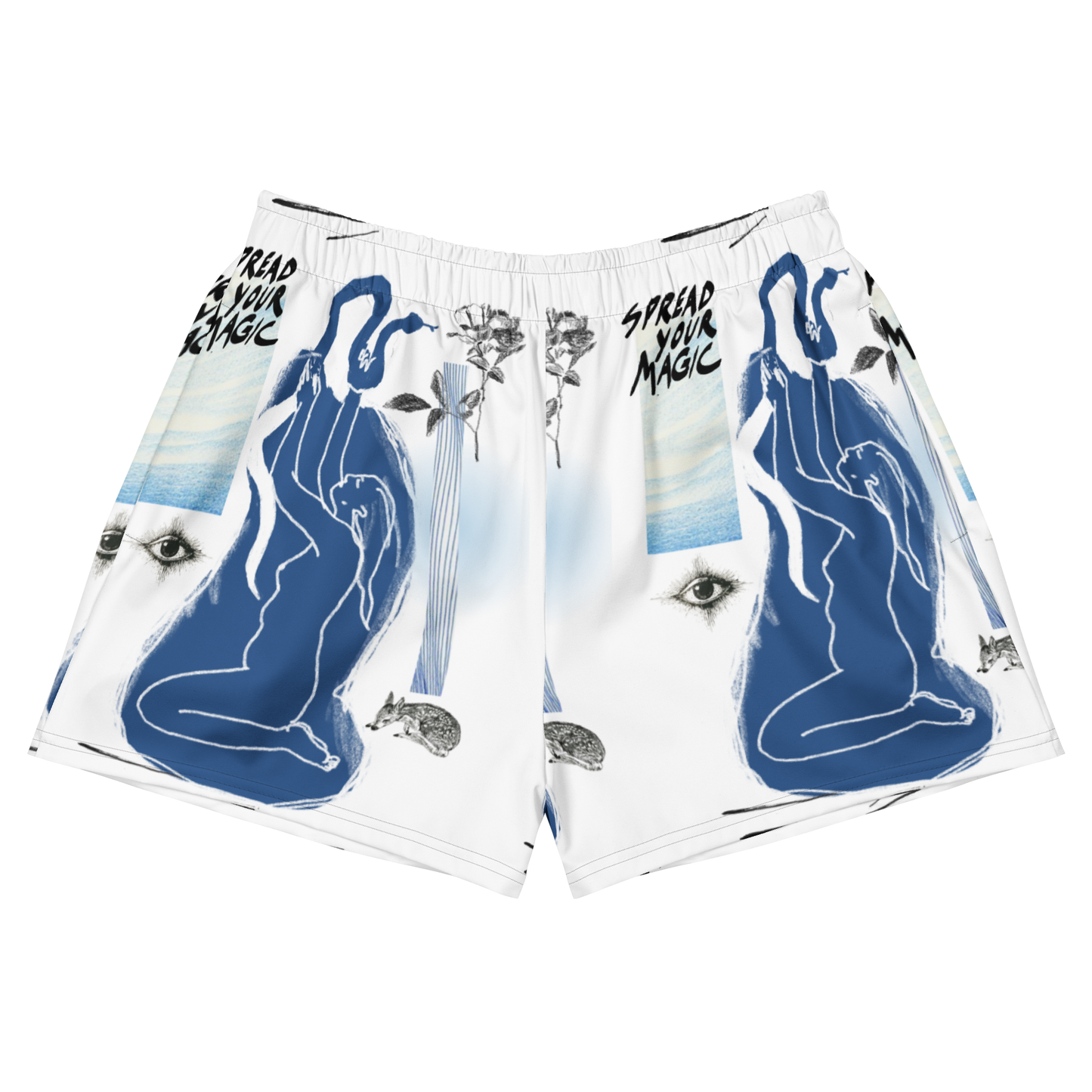 spread your magic - recycled athletic shorts