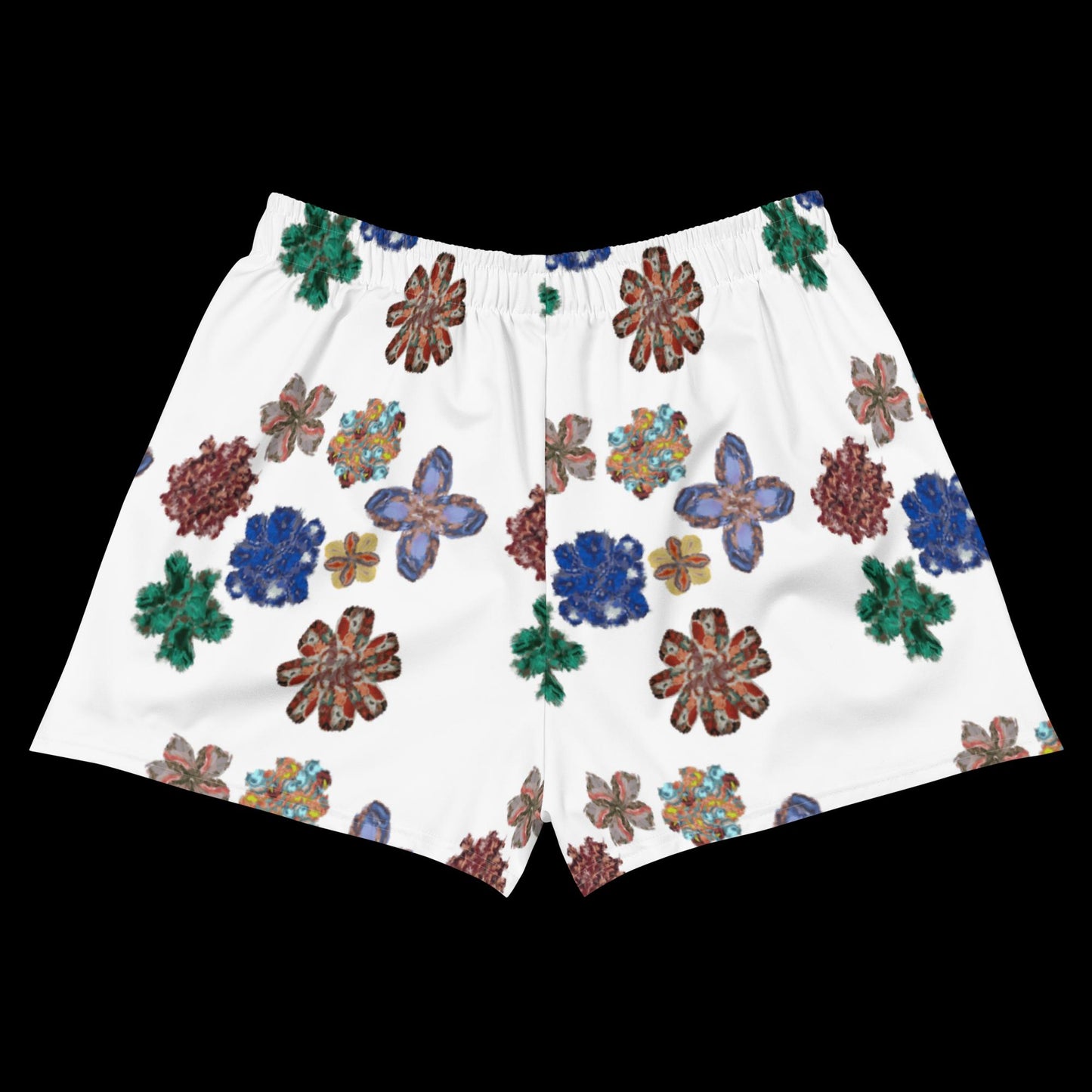 coral - recycled athletic shorts