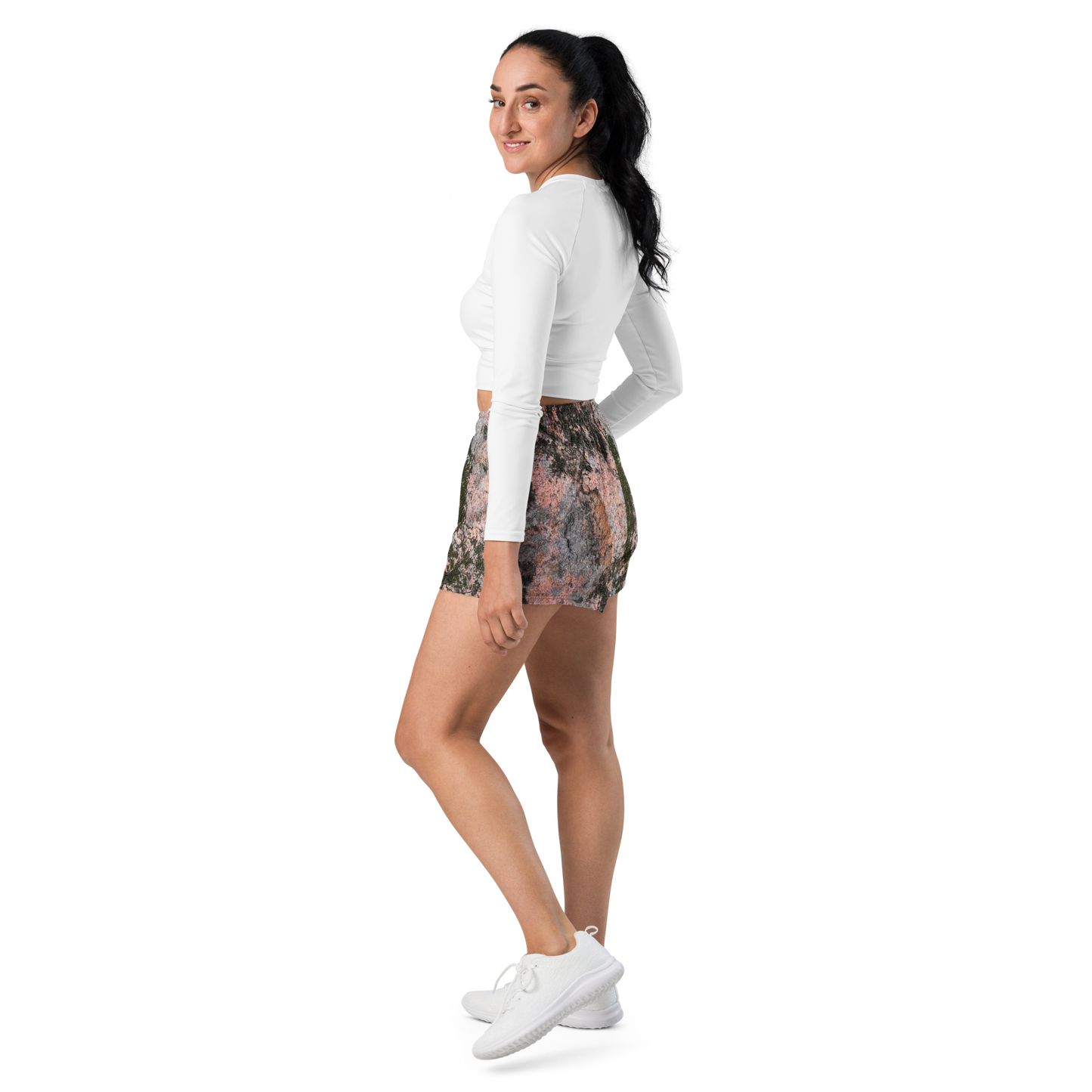 mineral - recycled athletic shorts