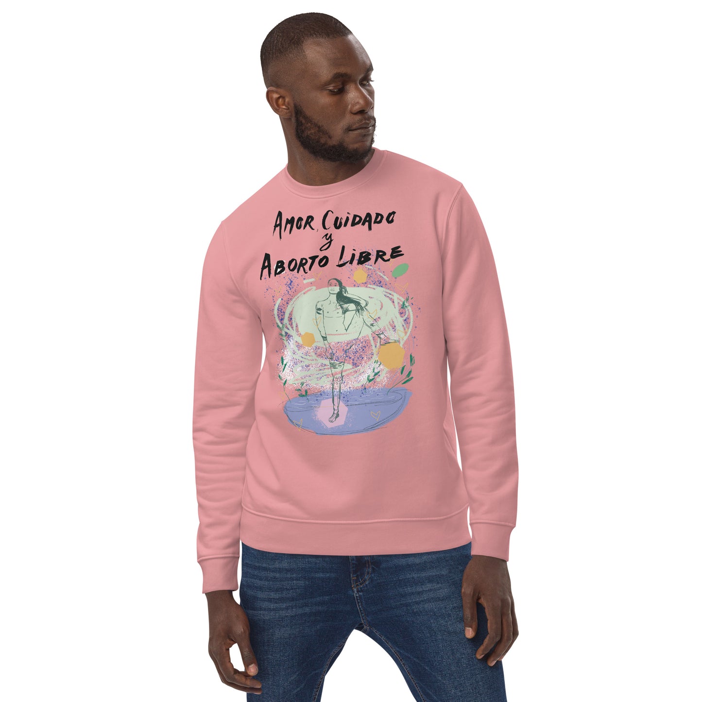 ORGANIC & VEGAN SWEATSHIRT: amor, cuidado y aborto libre