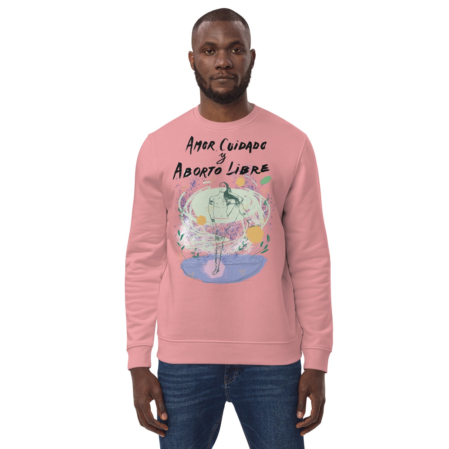 ORGANIC & VEGAN SWEATSHIRT: amor, cuidado y aborto libre