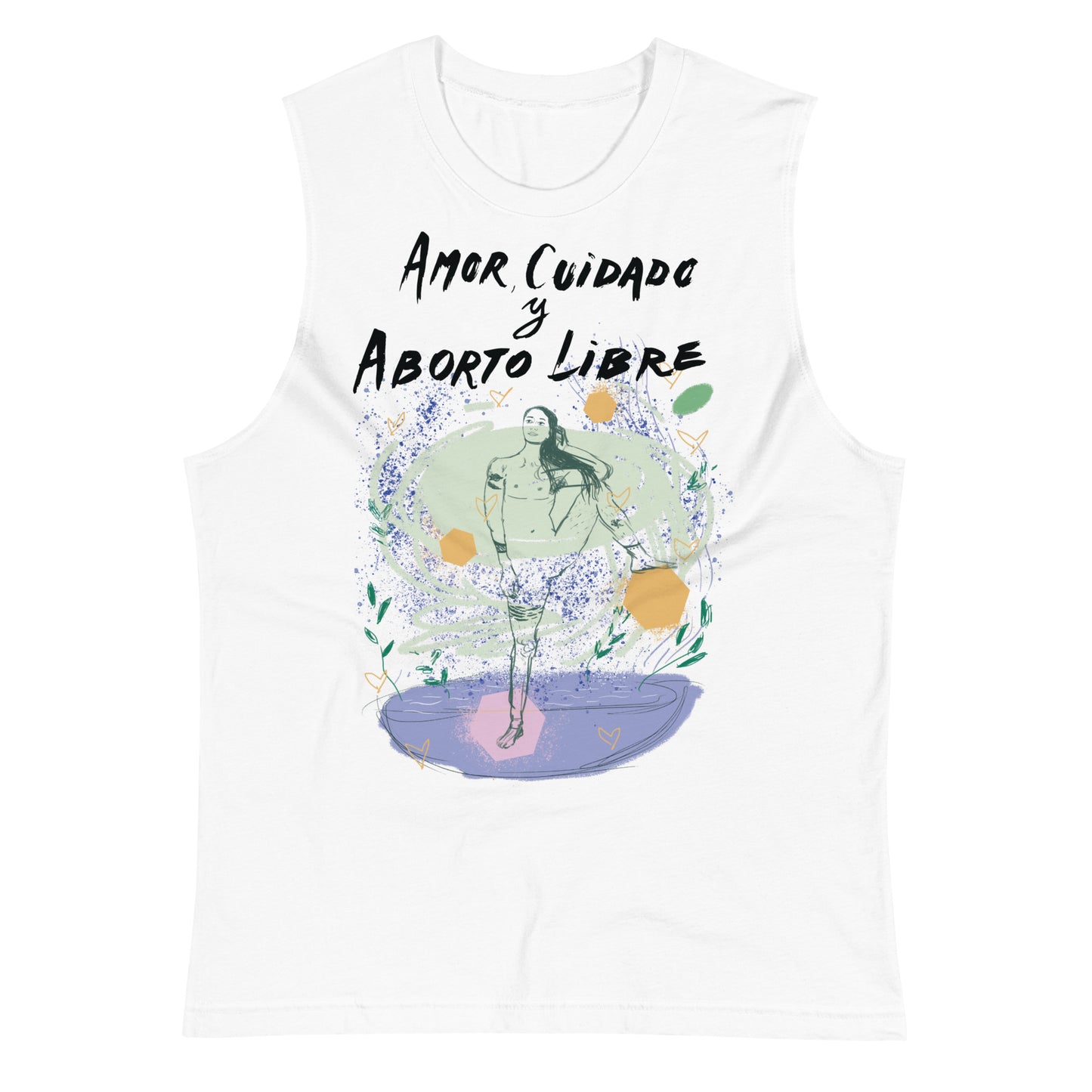 HIGH COLLAR COTTON TANK TOP: amor, cuidado y aborto libre