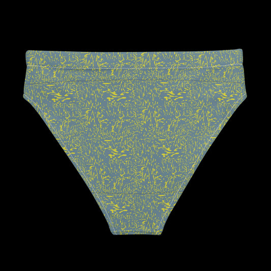 glitch - recycled high-waisted bikini bottom