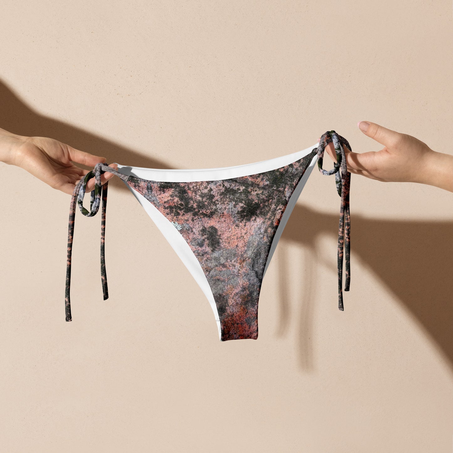 mineral - recycled string bikini bottom