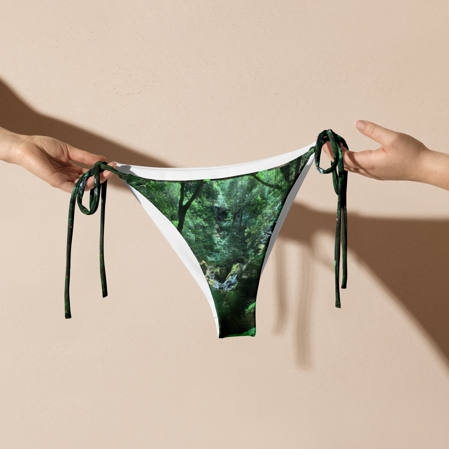 cascada - recycled string bikini bottom