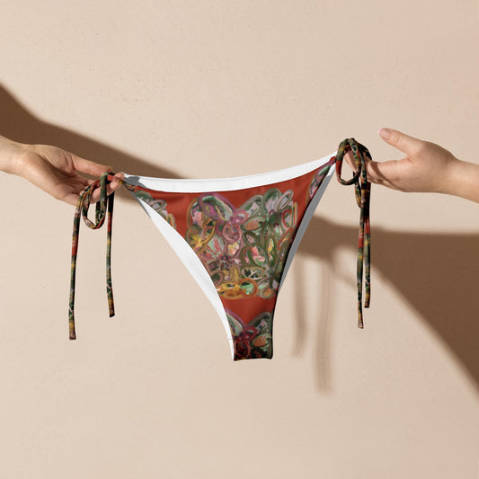 swirl - recycled string bikini bottom
