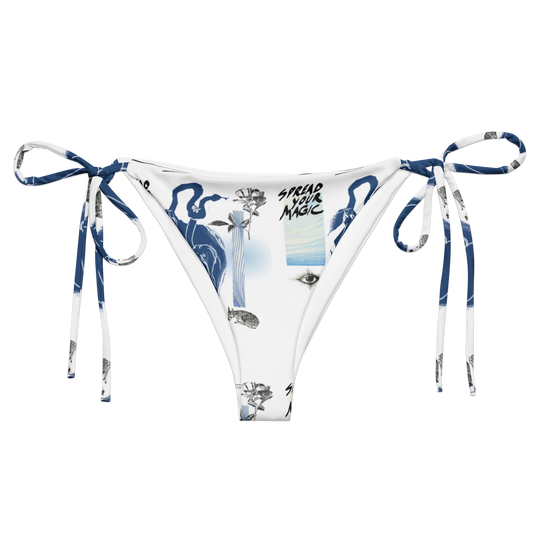 spread your magic - recycled string bikini bottom